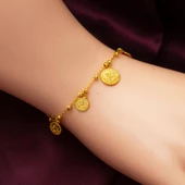 Dorika Tuğralı 14 Ayar Altın Zincir Set thumbnail 6