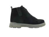 Bağcıklı Erkek Kısa Bot Siyah-Nubuk 1173 - 2