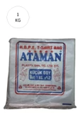 Kalın Şeffaf Atlet Poşet Küçük Boy 25x33 Cm 1 Kg (1 Paket-Takriben 170 Adet) - 1