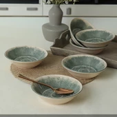 Keramika Keraart Maya Hitit Yemek Tabağı 18 Cm 6 Adet - 20790 - 2