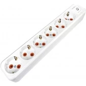 Asel ASL-200 0213 6'Lı Grup Priz Anahtarlı Klemens - HRD-010884 - 1