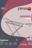Perilla Avrora White Kurutmalık Kalın Telli Kanatlı Çamaşır Kurutma Askısı Beyaz - Kmu17009-19 - 2