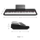 The ONE SK-TOK 61 Tuş Hassasiyetli Akıllı Org, MIDI Klavye - Siyah - 2