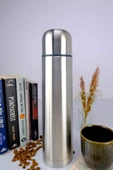 Digithome Çift Katmanlı Paslanmaz Çelik Termos Bardak 1000 Ml Gri - 05360 C1-1-154 - 1