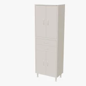 Modilayn SOFT ERA 55 x 187,9 x 32,5 cm Kapaklı Ve Çekmeceli Çok Amaçlı Banyo & Mutfak Dolabı - 3