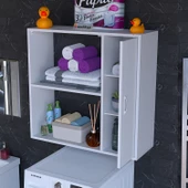 Modilayn URLA 90 x 85,5 x 32,5 cm Makine Üstü Çok Amaçlı Asma Mutfak & Banyo Dolabı - 2