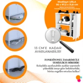 Modilayn URLA 90 x 95,5 x 32,5 cm Kapaklı Çok Amaçlı Banyo & Mutfak Dolabı - 2