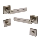 Defne Lüx İnox Kare Rozetli Wc-Banyo Kapısı Uyumlu Kapı Kolu Sağa ve Sola Uygun Kapı Kolları 1 Takım thumbnail 6