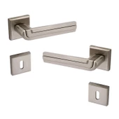 Defne Lüx İnox Kare Rozetli Oda Kapısı Uyumlu Kapı Kolu Sağa ve Sola Uygun Kapı Kolları 1 Takım thumbnail 6