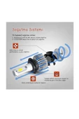 H7 Led Xenon Far Sis Ampulu C6 Slim Led Şimşek Etkili Pandacartuning - 6