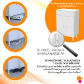 Modilayn EMİR 55 x 88 x 32,5 cm Çekmeceli Çok Amaçlı Banyo & Mutfak Dolabı - 2