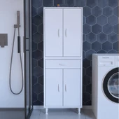 Modilayn EMİR ERA 55 x 173 x 32,5 cm Kapaklı Ve Çekmeceli Çok Amaçlı Banyo & Mutfak Dolabı - 2