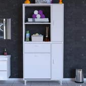 Modilayn MİS URLA YENİCE 90 x 183 x 32,5 cm Kirli Çamaşır Hazneli Çok Amaçlı Banyo Dolabı - 1