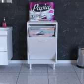Modilayn SÖKE 50 x 75 x 32,5 cm Çamaşır Hazneli Çok Amaçlı Banyo Dolabı - 4