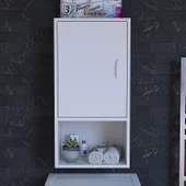 Modilayn ŞİLE 50 x 85 x 32,5 cm Makine Üstü Asma ve Çok Amaçlı Banyo Dolabı thumbnail 1