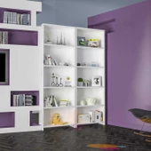 Modilayn AY 5 Raflı Kitaplık Kütüphane Ofis Dosya Evrak Kiler Düzenleyici Raf - 4