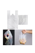 Şeffaf Atlet Poşet Küçük Boy 24x43 cm 1 Paket Takriben 300 Adet - 2
