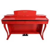 Jwin Sapphire SDP-220 Çekiç Aksiyonlu 88 Tuşlu Dijital Piyano - Kırmızı - 1