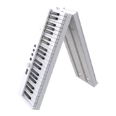 Jwin JDP-8830 Tuş Hassasiyetli Katlanabilir Bluetooth + Şarjlı Piyano - Beyaz - 2