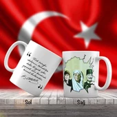 Mustafa Kemal Atatürk'ün Anne - Baba ve Kız Kardeşi - Atatürk'ün Sözleri -Kupa Bardak thumbnail 1
