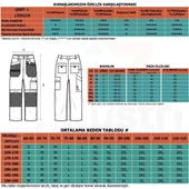 Şensel, Reflektörlü Kot İş Pantolonu, Gri-Siyah -54E6637- Esnek - 4
