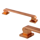 Sürgülü Kapı Çekme Kolu Tutma Kulpu Kulbu Çelik Dış Kapı Tutamağı Kol Bakır 30 Cm - 4