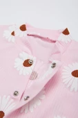Ladybirds Kız Bebek Papatya Desenli Uzun Kollu Patikli Tulum - 3