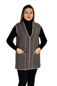 Kadın Cepli Triko Yelek BGL-ST03347 - 1