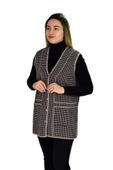 Kadın Cepli Triko Yelek BGL-ST03347 - 5