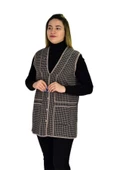 Kadın Cepli Triko Yelek BGL-ST03347 - 3