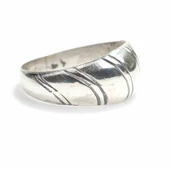 925 Ayar Gümüş Desen İşlemeli Yüzük thumbnail 1