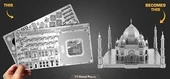TAÇ MAHAL HİNDİSTAN 3D Metal Maket Bulmaca Puzzle modeli kitleri DIY 14+ Yaş 125+ parça - 4