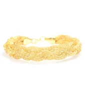 925 Ayar Gümüş Elişi Kalın Örgü Bileklik thumbnail 2