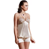 Jeremi 443 Gecelik Sabahlık Dantelli Saten 6'LI Set Çeyiz Takım - 3