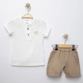 Sıfır Yaka Müslin Erkek Çocuk Takım MNK6389 thumbnail 7