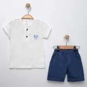 Sıfır Yaka Müslin Erkek Çocuk Takım MNK6389 thumbnail 9