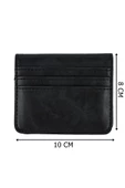 Minimal ve Ergonomik Siyah Cüzdan – 6 Kartlık – Kağıt Para Bölmeli – Kartlık ve Cüzdan Modeli - 4