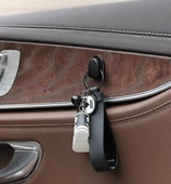 10 Adet Koblo Tutucu Siyah Çok Amaçlı Kanca Kablo Toparlayıcı Yapışkanlı Askı Araç İçi Askı Aparatı - 5