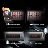 Universal Au-9990 Hızlı Şarj Çift Usb Bluetooth’lu Araba Teybi Aux Radyo Çift Amfi Çıkışlı 4x60 Watt 63 Max Ses - 3