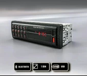 Universal Au-9990 Hızlı Şarj Çift Usb Bluetooth’lu Araba Teybi Aux Radyo Çift Amfi Çıkışlı 4x60 Watt 63 Max Ses - 1