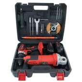 Kleco KETM1875 18V/1.5Ah. Akülü Darbeli Matkap ve 750W Avuç Taşlama Set - 2