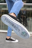 Tomiross Unısex Siyah Beyaz Garantili Ortopedik Keten Günlük Kullanım Sneaker Ayakkabı X-STAR-7284 - 7