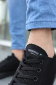 Tomiross Unısex Siyah Siyah Garantili Ortopedik Keten Günlük Kullanım Sneaker Ayakkabı X-STAR-7284 - 7