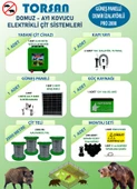 TORSAN GÜNEŞ PANELLİ PRO PLUS 2000 Elektrikli Çit Sistemi ( Domuz - Ayı Kovucu ) 2000MT - 1