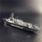 BURKE SINIFI SAVAŞ GEMİSİ 3D Metal Maket Bulmaca Puzzle modeli kitleri DIY 14+ Yaş 75+ parça - 3