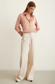Basic Saten Gömlek Pudra thumbnail 6