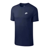 Nike Sportwear Club Erkek T-Shirt Midnight Navy - White thumbnail 1