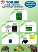 TORSAN GÜNEŞ PANELLİ EKO PLUS 500 Elektrikli Çit Sistemi ( Domuz - Ayı Kovucu ) 500MT - 1