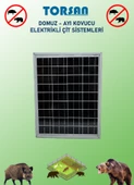 TORSAN GÜNEŞ PANELLİ EKO PLUS 1500 Elektrikli Çit Sistemi ( Domuz - Ayı Kovucu ) 1500MT - 3