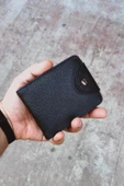 Papel Model Unisex Vegan Deri Bozuk Para Bölmeli Cüzdan SİYAH - 4